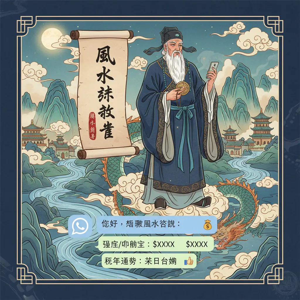 風水師收費WhatsApp - 馬君程師傅