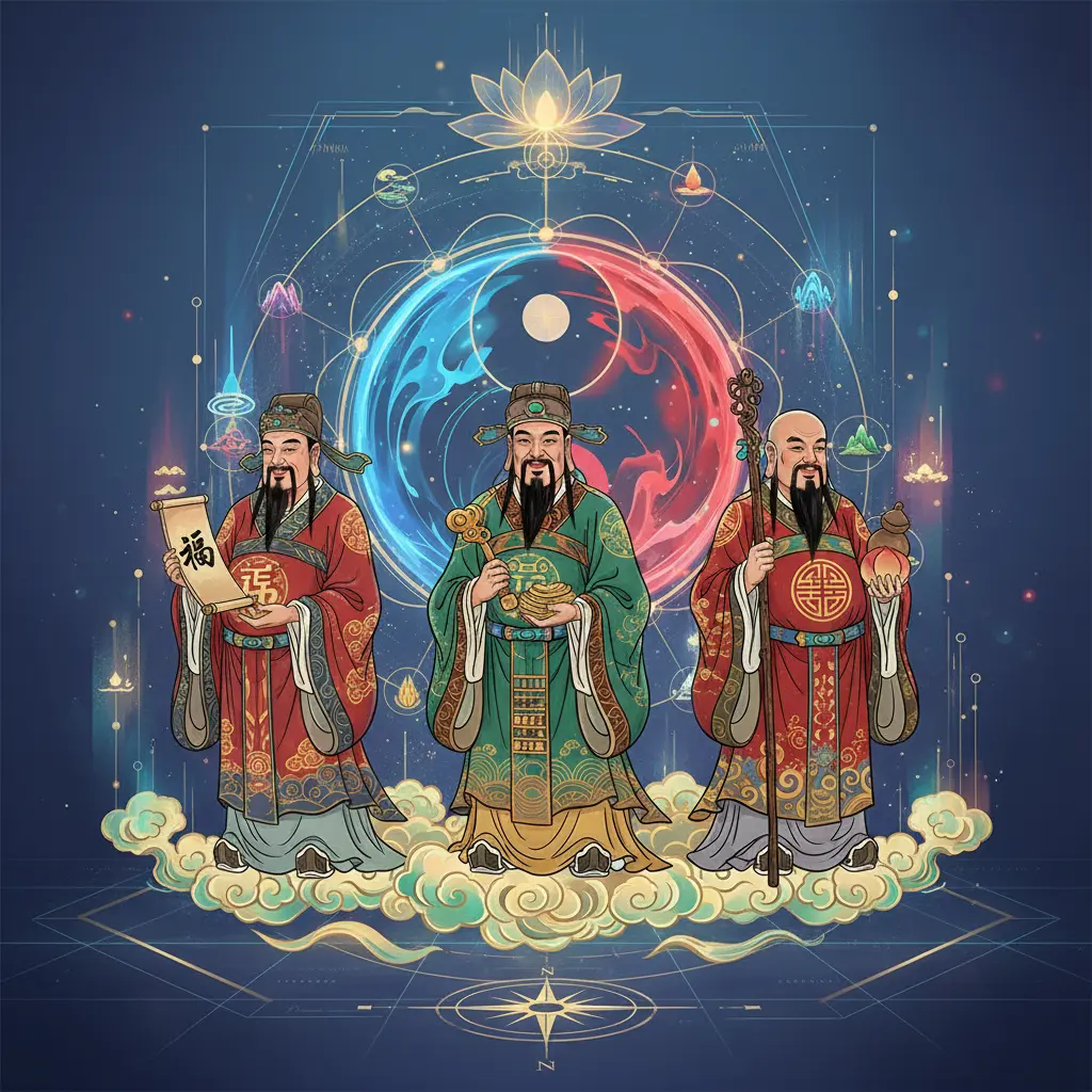 風水能量調整 - 福祿壽三星