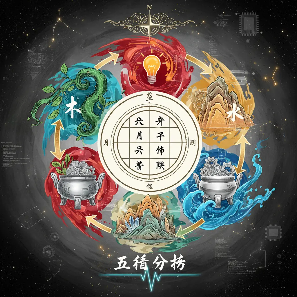 八字命盤 - 五行分析