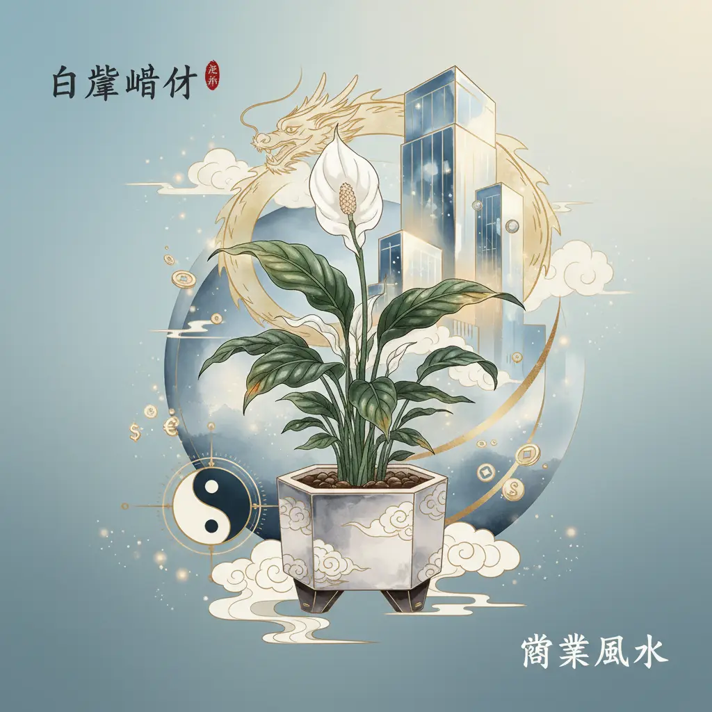 商業風水 - 白掌