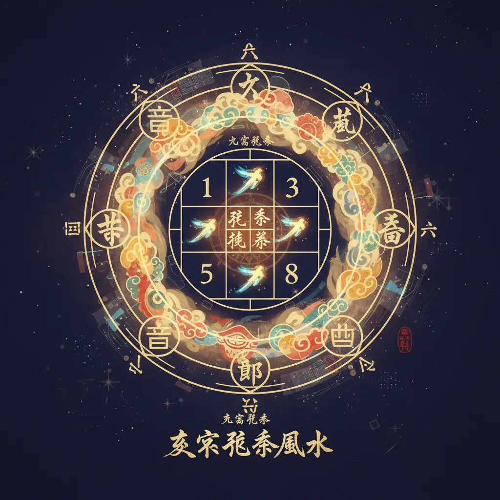 玄空飛星風水 - 九宮飛星